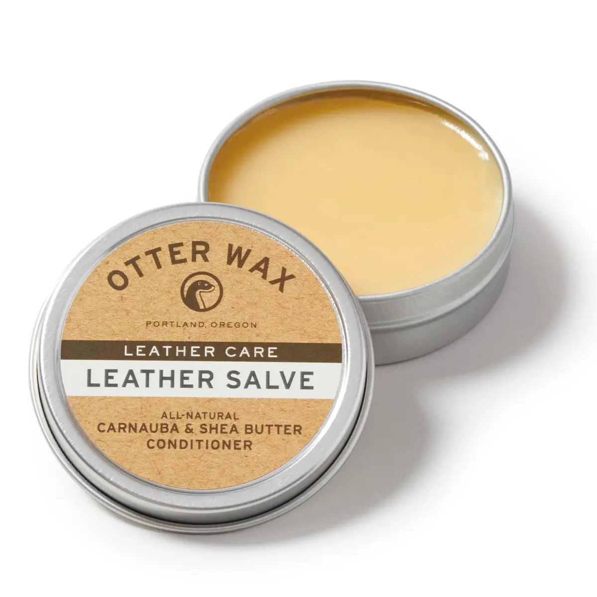 Otter Wax Leather Salve | 5 oz | Nourishing Leather Conditioner & Cleaner Balm for Boots, Furniture, Car Seats, Jackets, Hats & Bags | All-Natural & Chemical & PFAS-Free | Made in Portland | USA - main product image