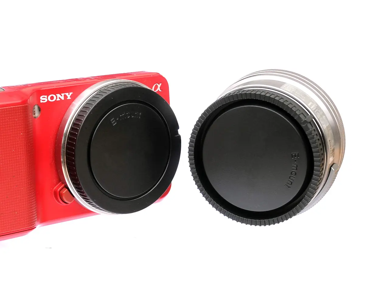 Fotasy E Mount Rear Lens Cap & Body Cap 5-Pack | Protects Sensor & Lenses from Dust & Scratches - view 3