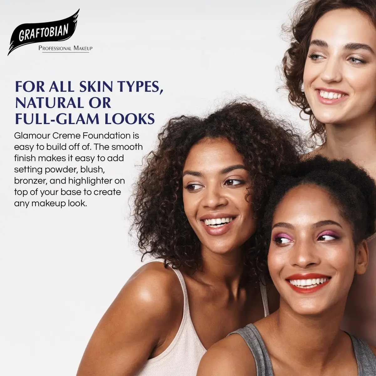 Graftobian HD Glamour Crème Foundation 0.5 oz (14.17 g) Prima Donna (N) | Weightless Full Coverage Makeup for All Skin Types - view 3