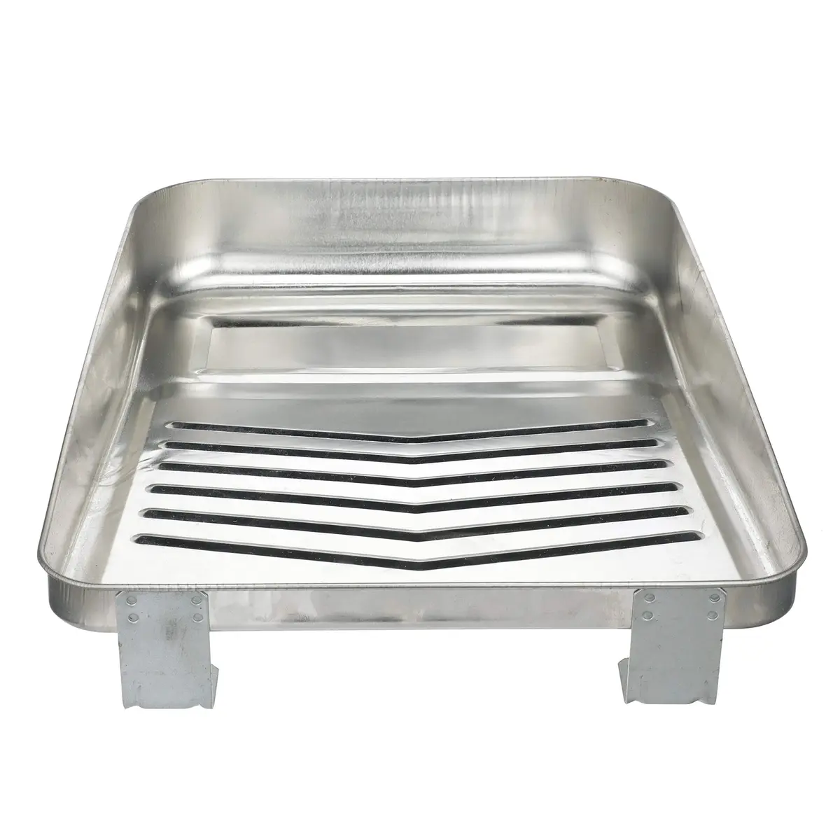 SEACHOICE Reusable Deluxe Angled Ribbed Paint Tray 9 in. | Metal, Ribbed, Angled for Easy Load & Cleanup - view 2