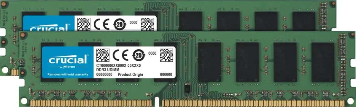 Crucial RAM 8GB Kit (2x4GB) DDR3 1600 MHz CL11 Desktop Memory CT2K51264BD160B | Upgrade PC Responsiveness - main product image
