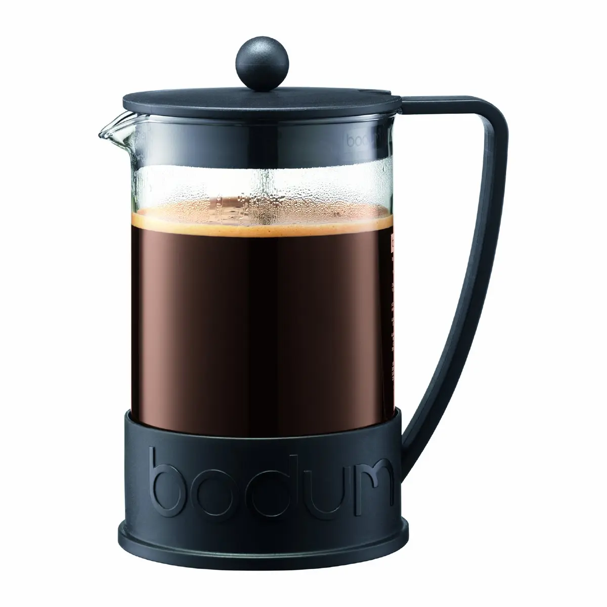Bodum Brazil French Press Coffee Maker 1.5L (51oz) | Borosilicate Glass & Stainless Steel, Black - main product image