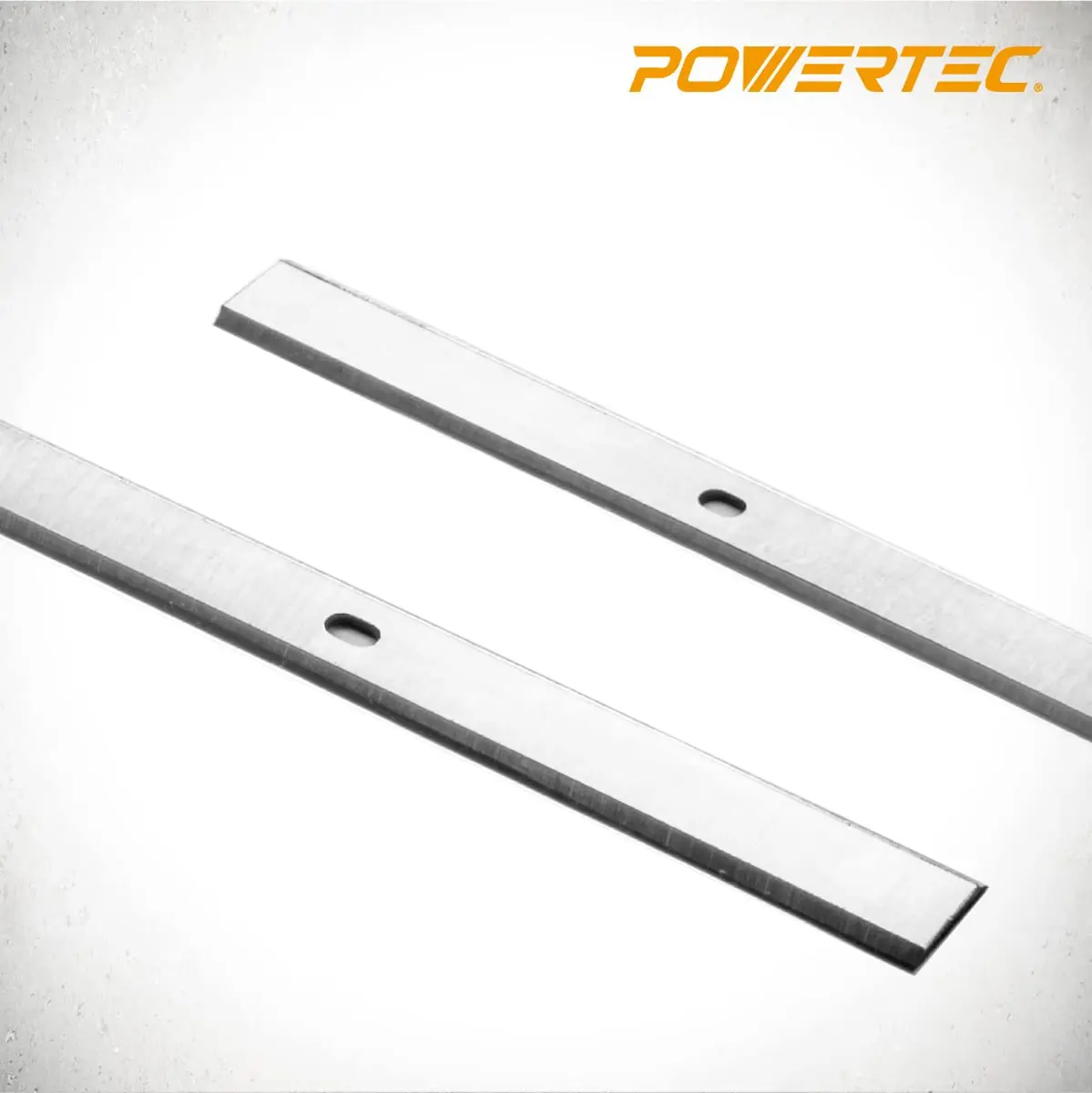 POWERTEC 13-1/8 Inch HSS Planer Blades (2-Pack, 333mm x 12mm x 1.5mm) | Premium Woodworking Replacement Knives - view 2