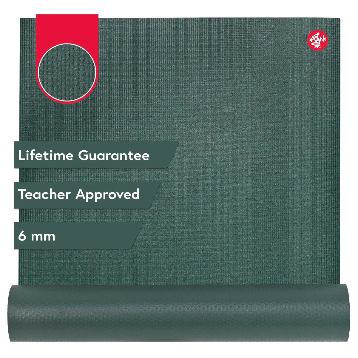Manduka PRO Long Yoga Mat Extra Long Black Sage 218 cm (7 ft 2 in) 6mm - main product image