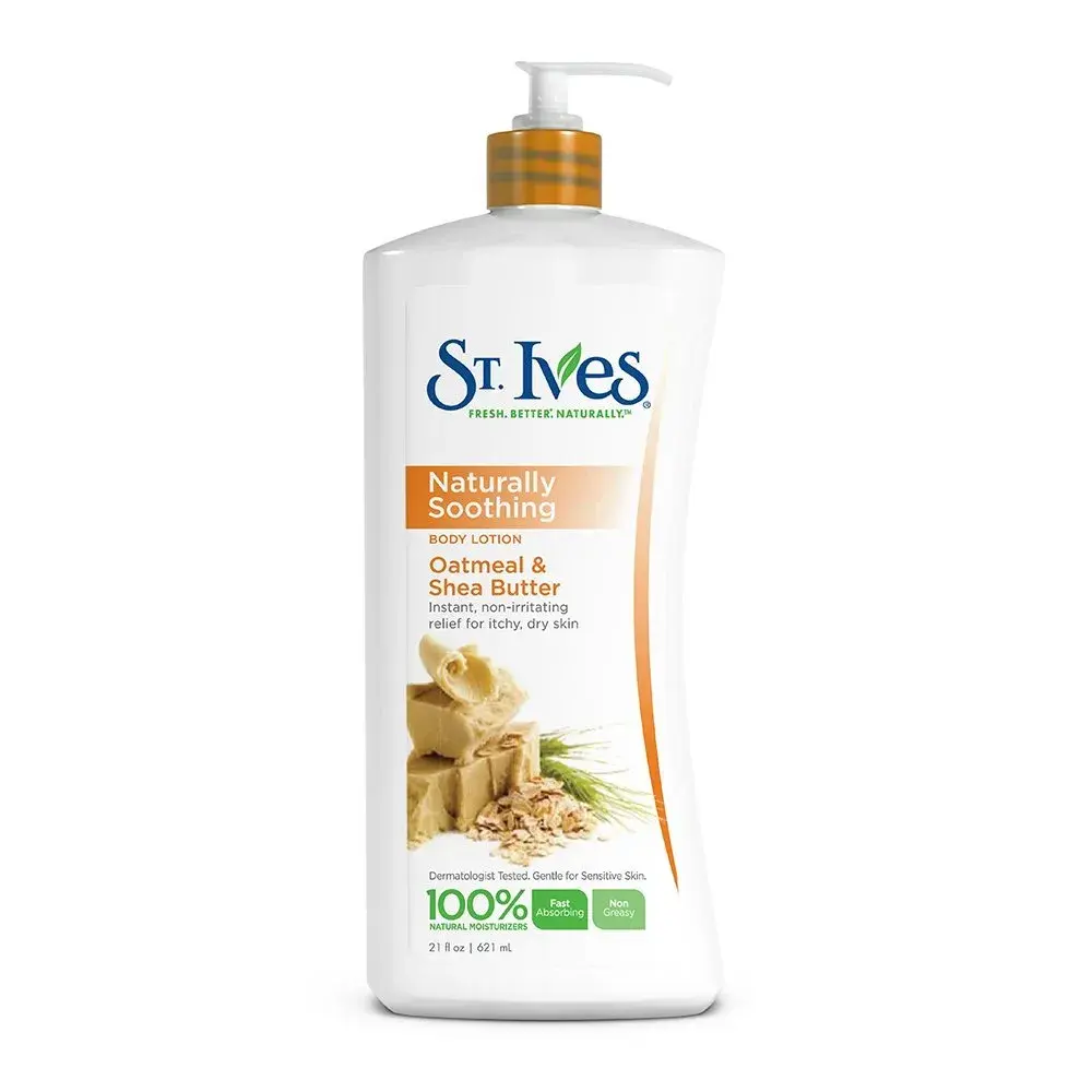 St. Ives Nourish & Soothe Oatmeal & Shea Butter Body Lotion 621ml (21 Fl Oz) | Dermatologist Tested for Sensitive Skin - main product image