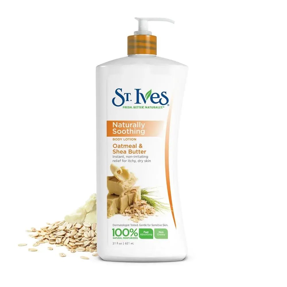 St. Ives Nourish & Soothe Oatmeal & Shea Butter Body Lotion 621ml (21 Fl Oz) | Dermatologist Tested for Sensitive Skin - view 3
