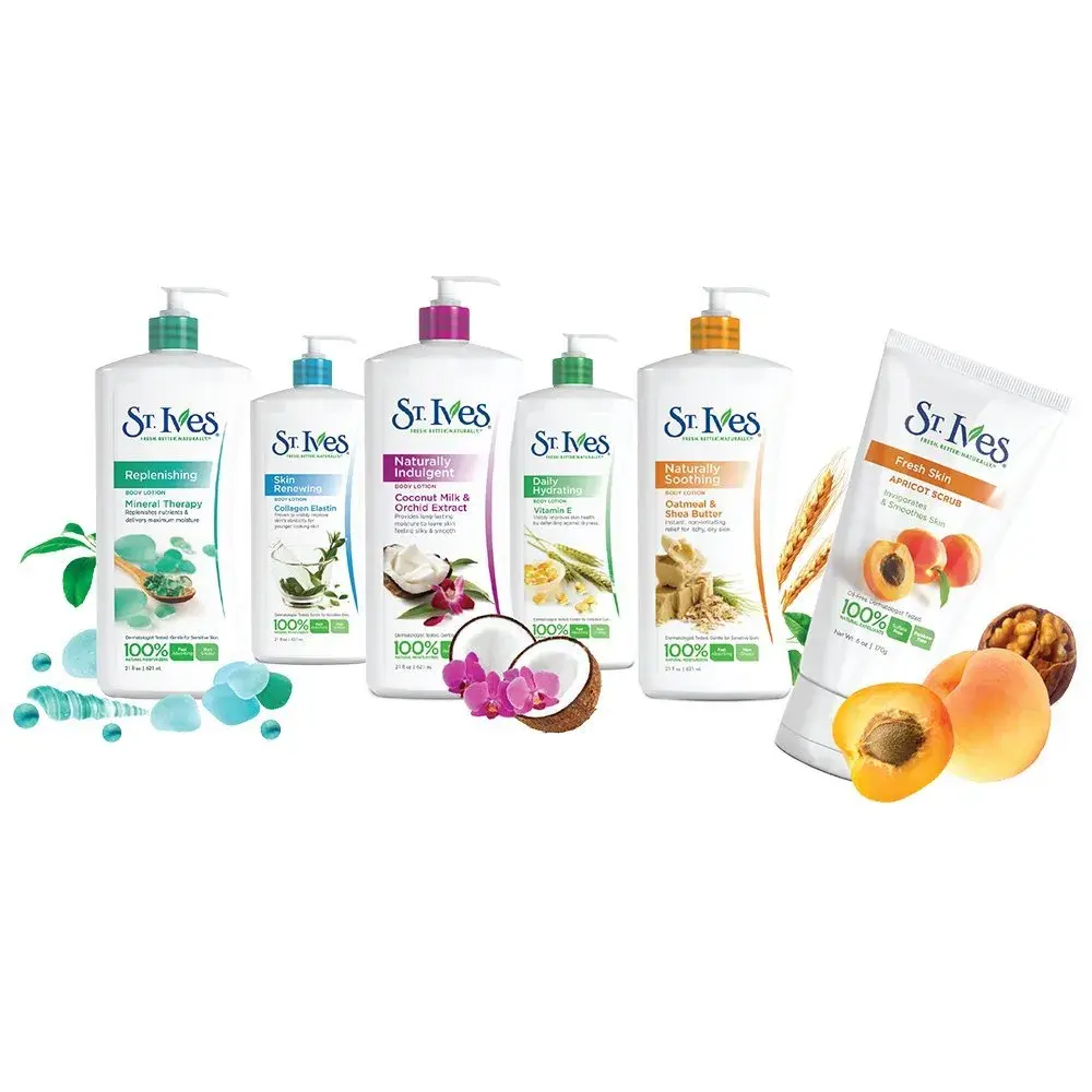 St. Ives Nourish & Soothe Oatmeal & Shea Butter Body Lotion 621ml (21 Fl Oz) | Dermatologist Tested for Sensitive Skin - view 4