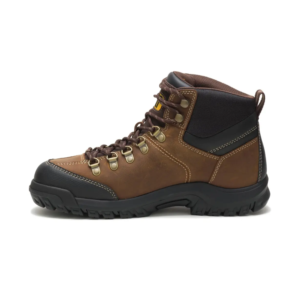 CAT Footwear Men's Threshold Waterproof Soft Toe Work Boot, Real Brown, 6.5 | Durable Water-Resistant Workwear - view 5