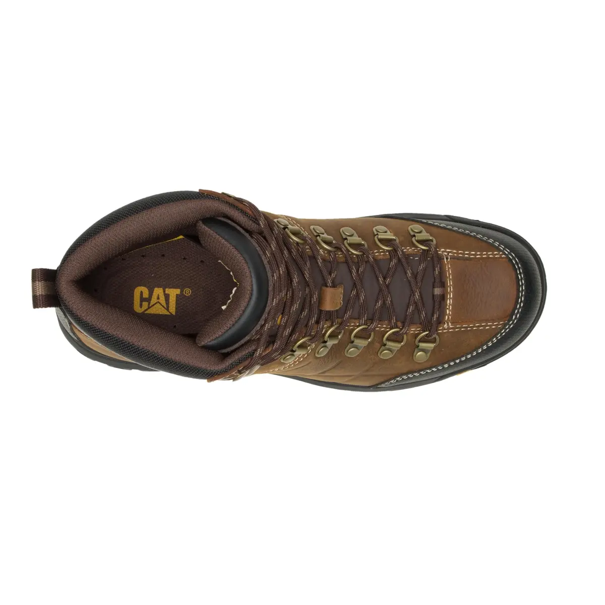 CAT Footwear Men's Threshold Waterproof Soft Toe Work Boot, Real Brown, 6.5 | Durable Water-Resistant Workwear - view 8