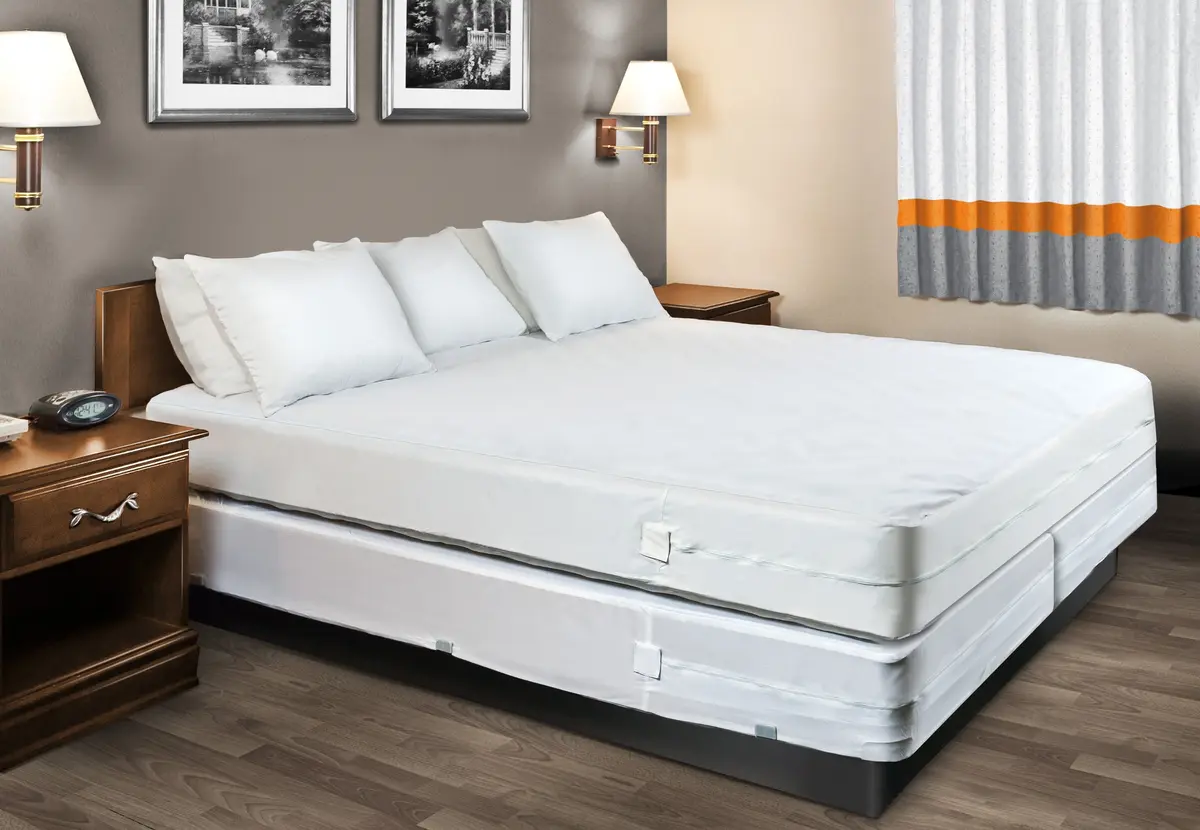 Hospitology Products Full XL Mattress Encasement 156cm x 203cm (54"x80") | Hypoallergenic Bed Bug & Dust Mite Proof - view 2