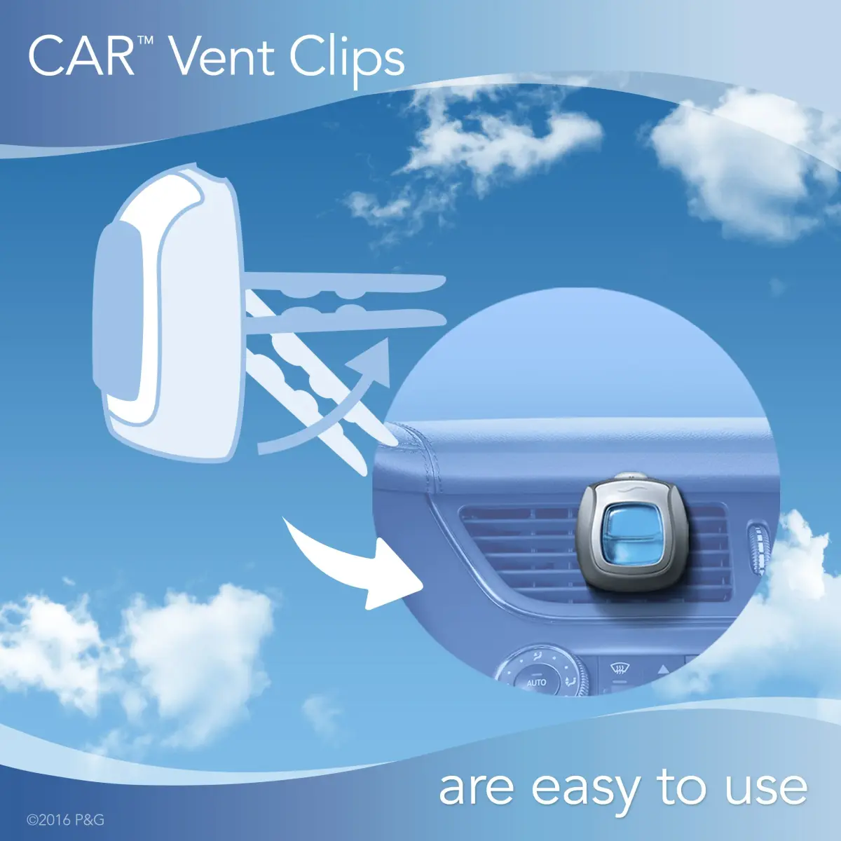 Febreze Car Air Fresheners Hawaiian Aloha Vent Clips 1.04 Fl Oz (8 Pack) | Eliminates Odors, Lasts 30 Days - view 4
