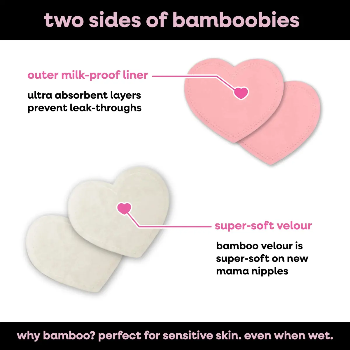 Bamboobies Soft Reusable Nursing Pads for Breastfeeding, Regular, 12 Count | Ultra-thin, discreet, great for daytime nursing - view 3