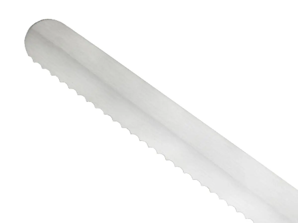 Mercer Culinary Ultimate White, 11 Inch Slicer Wavy Edge | High-Carbon Japanese Steel Kitchen Knife - view 2
