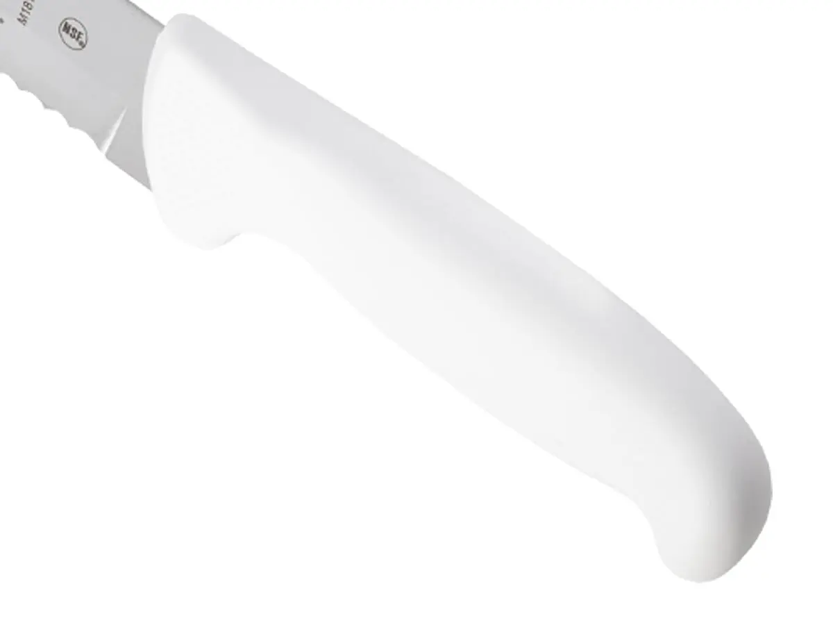 Mercer Culinary Ultimate White, 11 Inch Slicer Wavy Edge | High-Carbon Japanese Steel Kitchen Knife - view 3