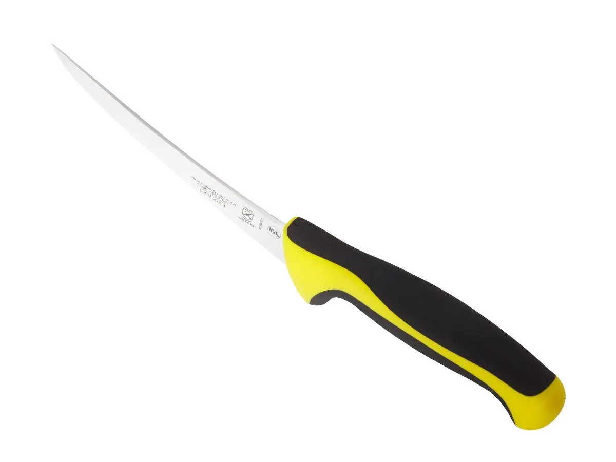 Mercer Culinary Millennia Colors Boning Knife, 6-Inch Curved, Yellow | High-Carbon Japanese Steel, Ergonomic Handle - view 4