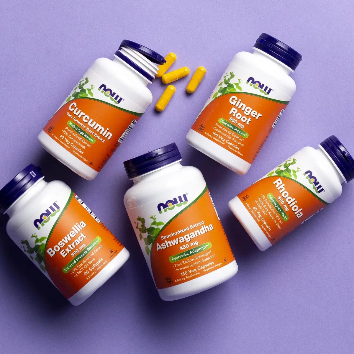 NOW Rhodiola 500 mg Adaptogenic Herb 60 Veg Caps | Supports Stress Adaptation & Energy - view 6