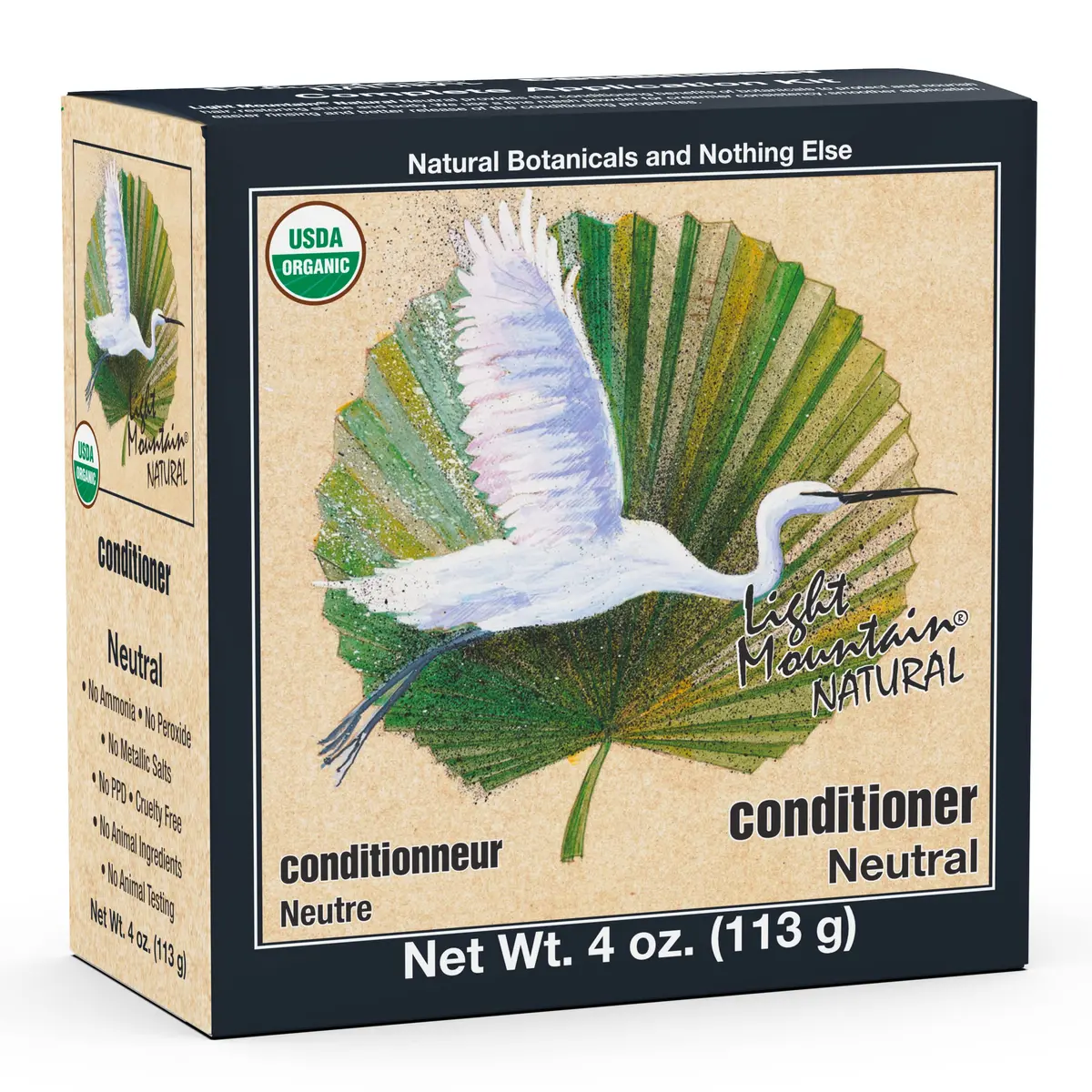Light Mountain Henna Hair Color & Conditioner - Neutral 4 Oz | Chemical-Free, Organic Botanical for Shiny Hair - main product image