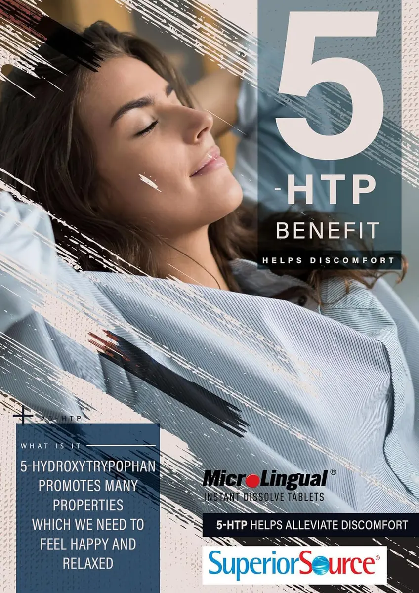 Superior Source 5-HTP 50 mg | Sublingual Tablets for Sleep & Relaxation (60 Count) - view 5