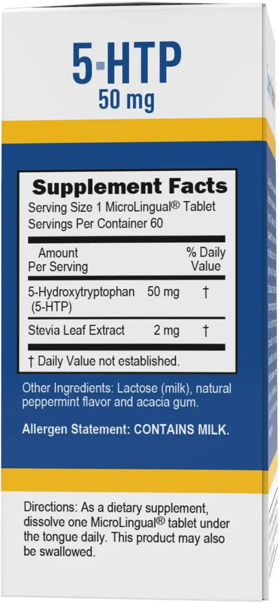 Superior Source 5-HTP 50 mg | Sublingual Tablets for Sleep & Relaxation (60 Count) - view 3