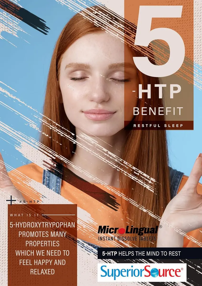 Superior Source 5-HTP 50 mg | Sublingual Tablets for Sleep & Relaxation (60 Count) - view 4