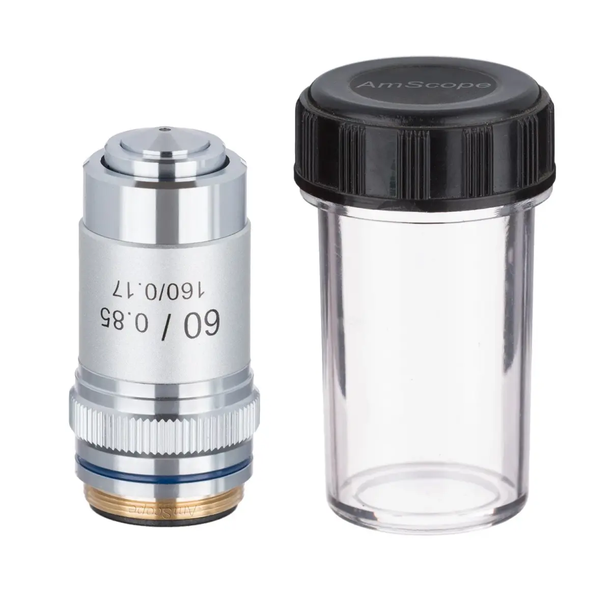 AmScope A60X 60X Achromatic Microscope Objective Lens 20mm (0.79 inches) | DIN Standard Microscope Part - view 2