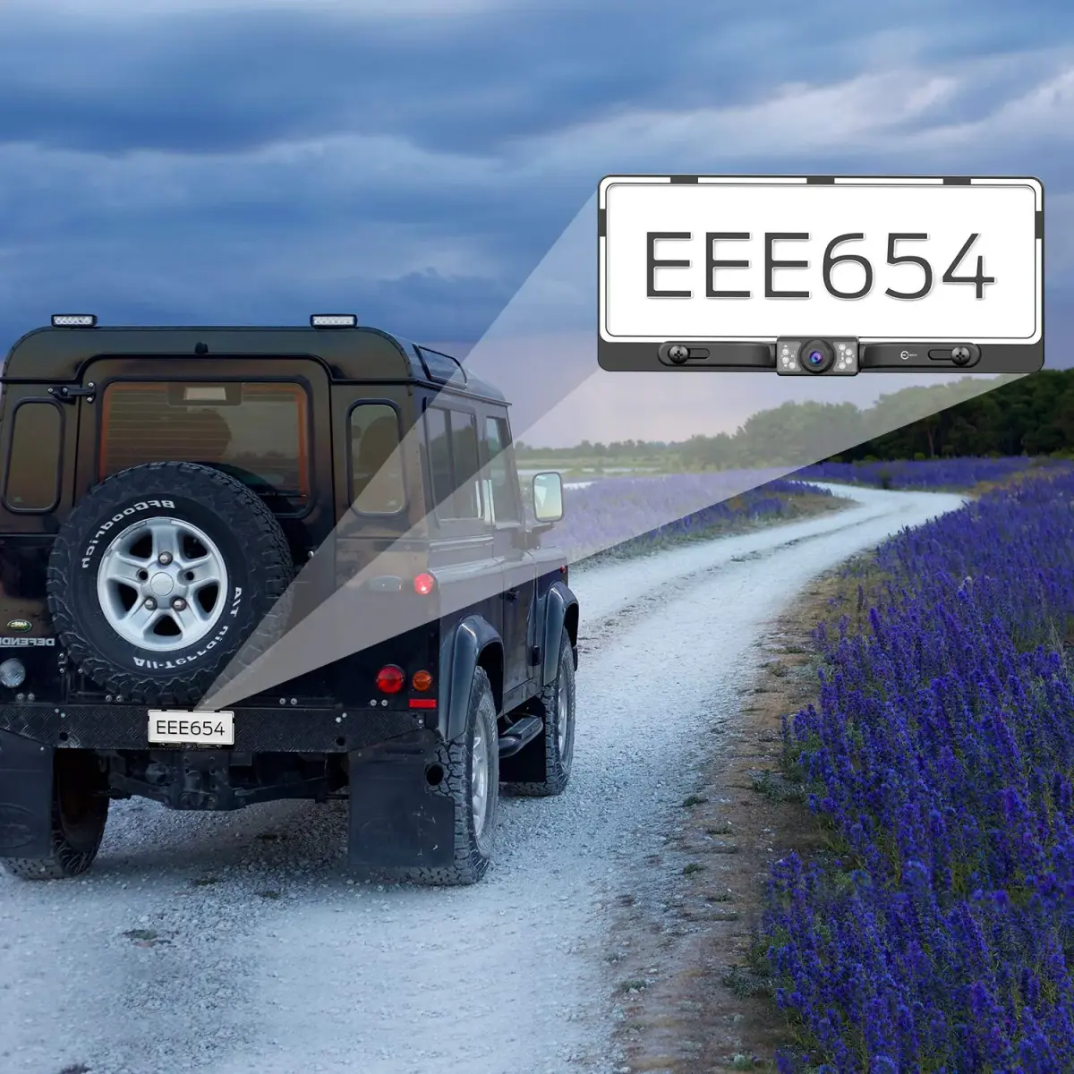 Esky Universal Vehicle Backup Camera with 7 LEDs & 170° View | 12V DC - view 7