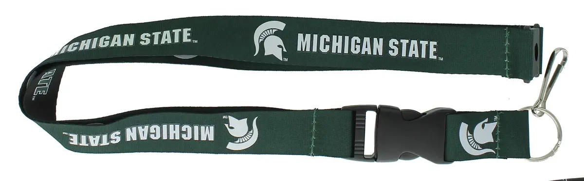 aminco NCAA Michigan State Spartans Reversible Lanyard | 36" Team Spirit Accessory - main product image