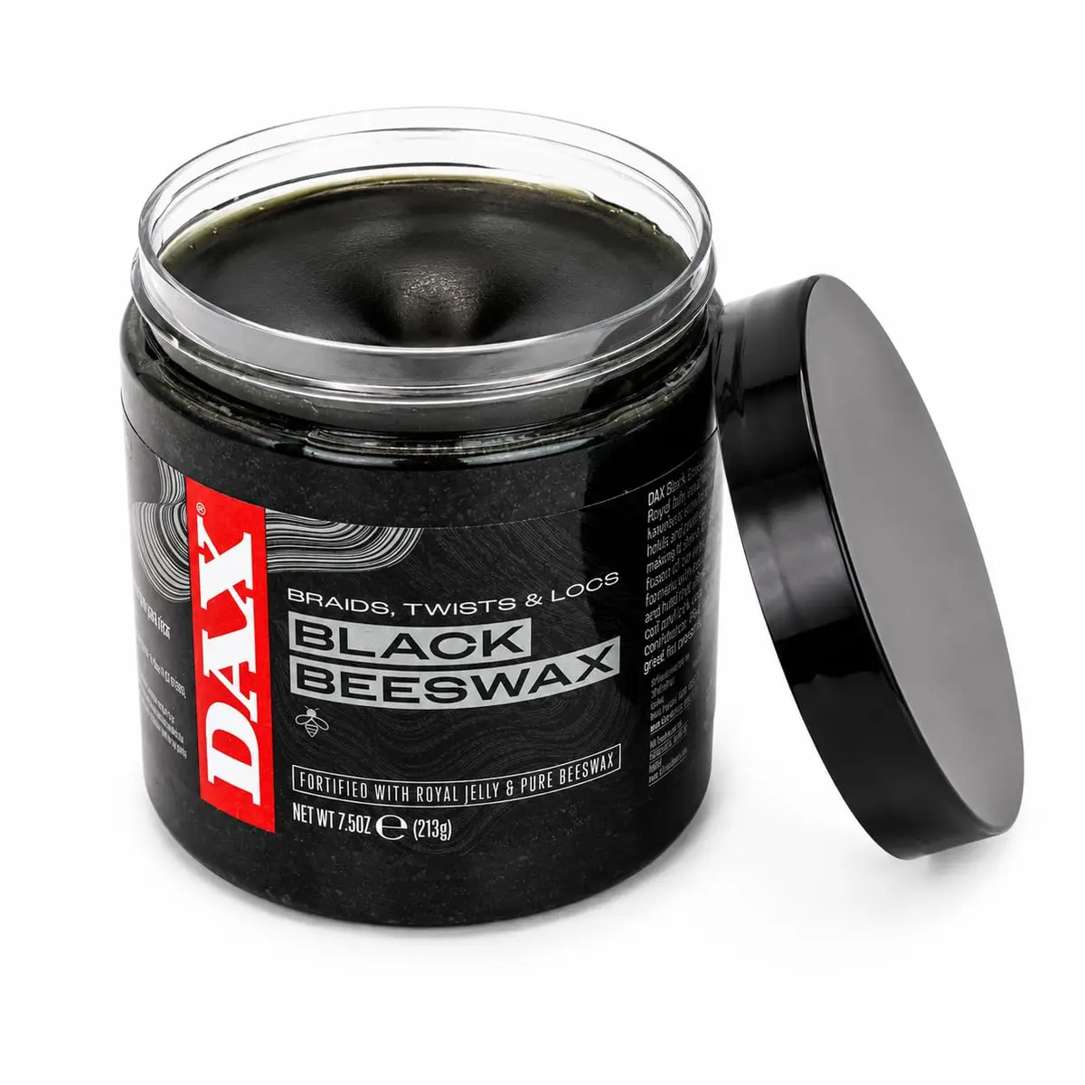 DAX Black Beeswax Hair Wax for Braids, Twists & Locs, 7.5 Oz | Nourishes & Defines Textured Hair - view 2