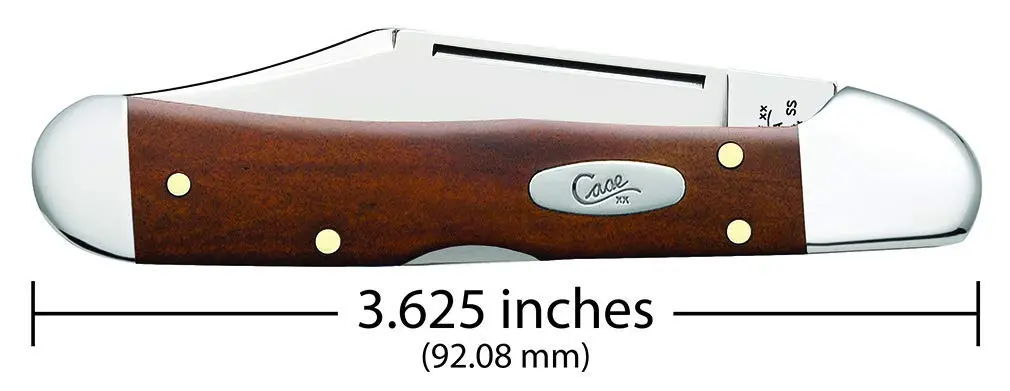 Case Mini Copperlock Pocket Knife 2.7" Chestnut Smooth Bone | Classic Lockback Design - view 2