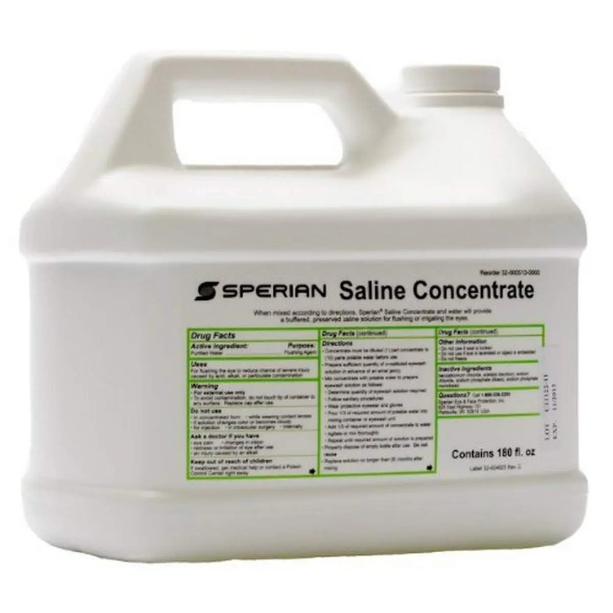 COMBLU pH Balanced Saline Eyewash Solution 180oz | Bacteria-Inhibiting, For Eye Irrigation - main product image