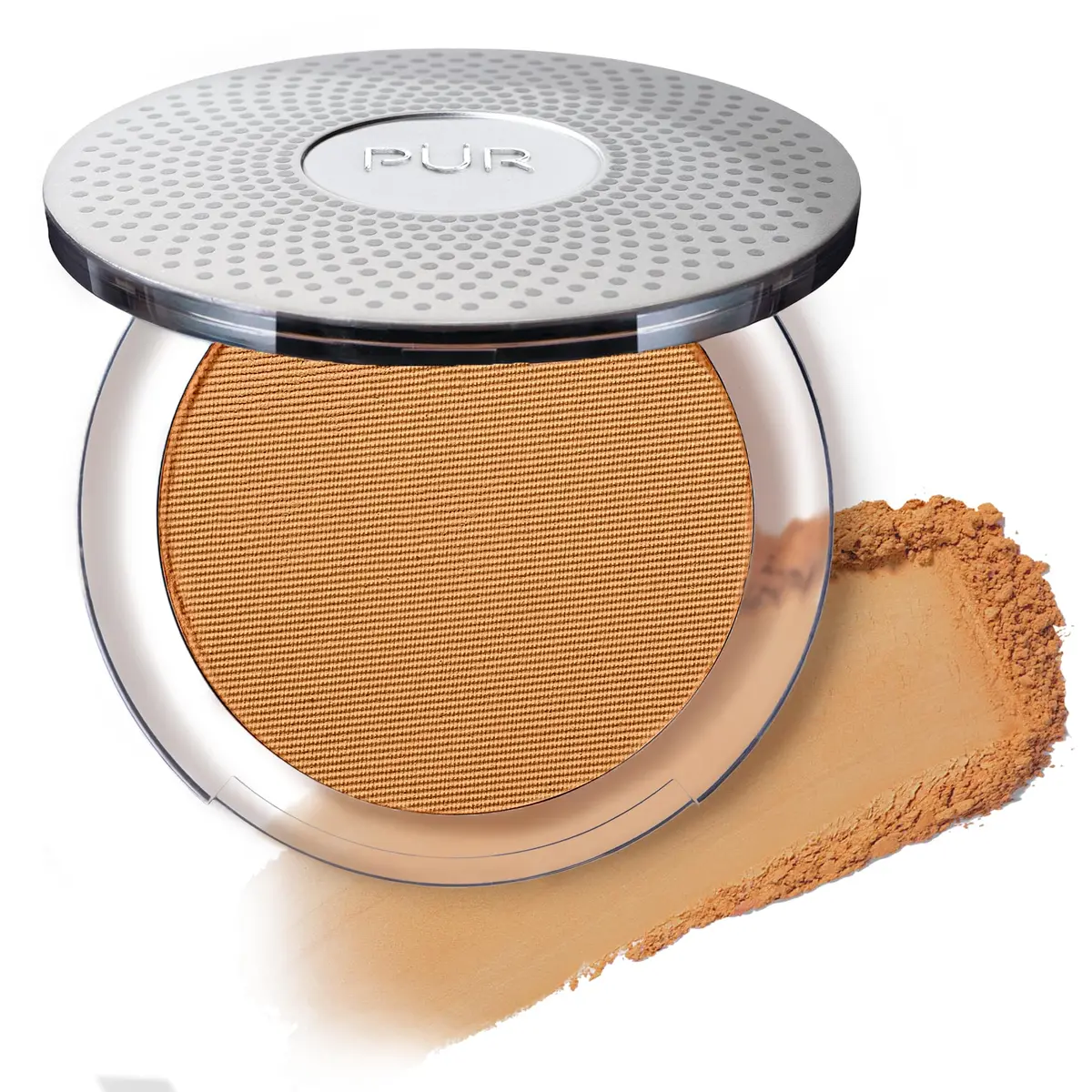 PÜR MINERALS 4-in-1 Pressed Mineral Powder Foundation SPF 15 | Medium Dark | All-in-One Makeup - main product image