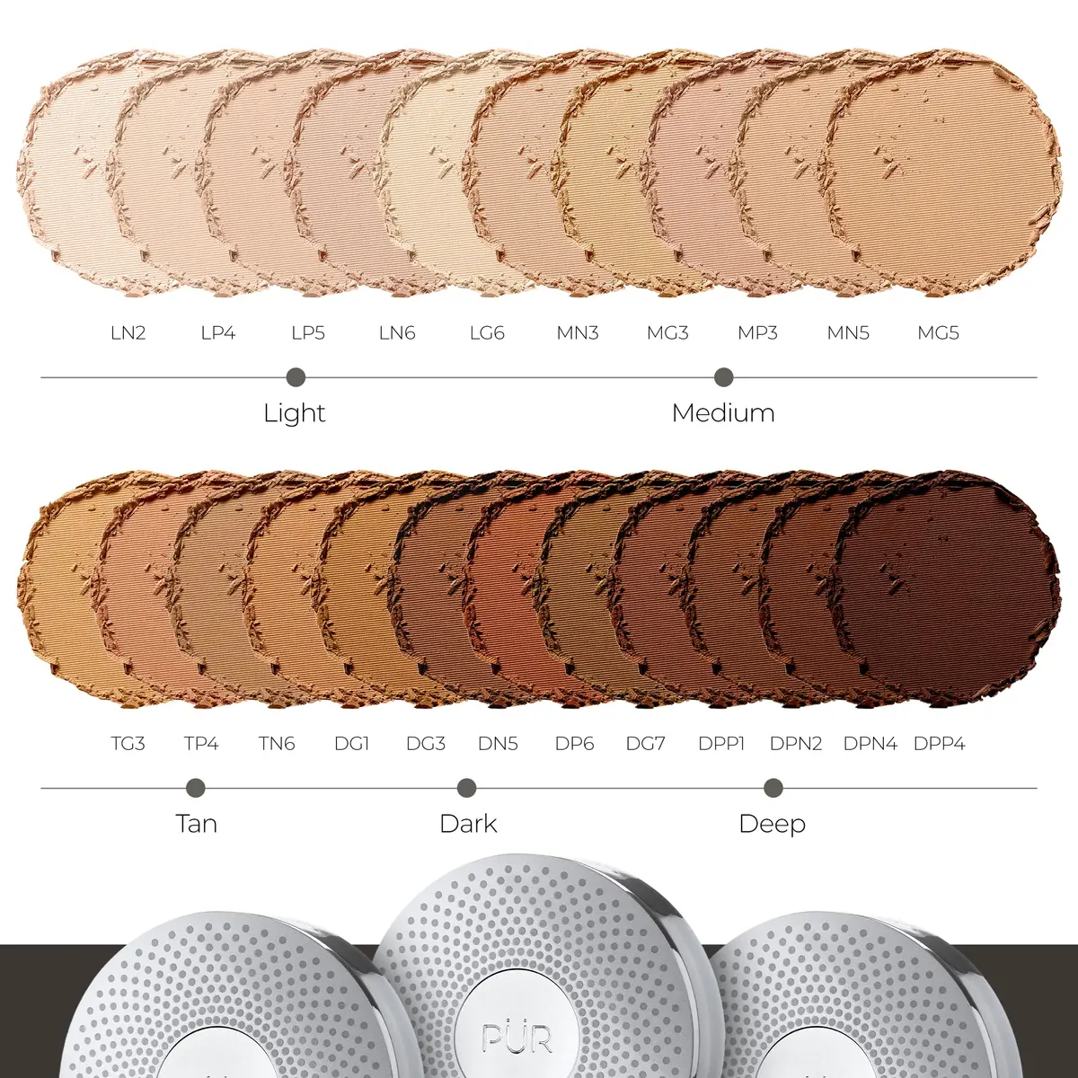 PÜR MINERALS 4-in-1 Pressed Mineral Powder Foundation SPF 15 | Medium Dark | All-in-One Makeup - view 5