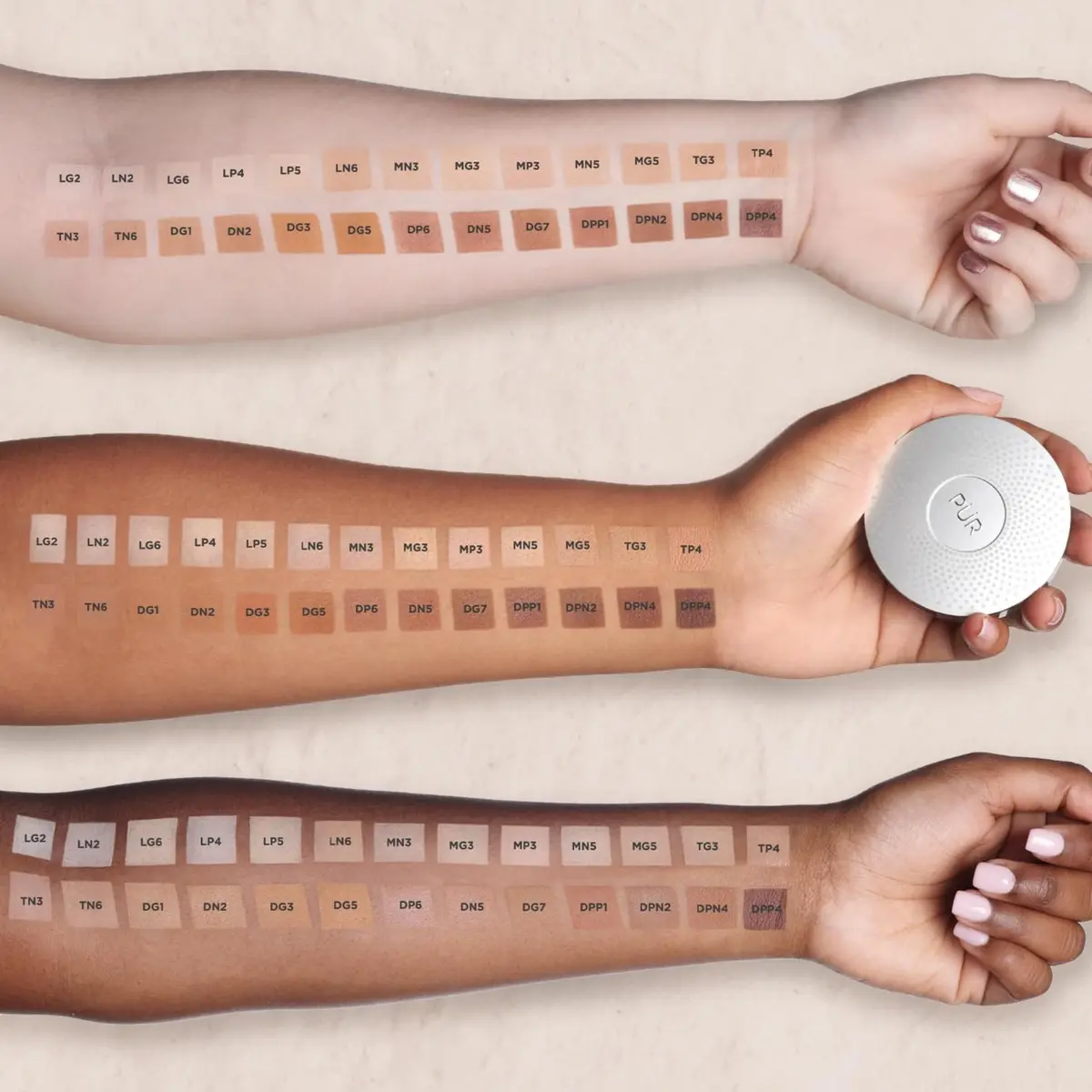 PÜR MINERALS 4-in-1 Pressed Mineral Powder Foundation SPF 15 | Medium Dark | All-in-One Makeup - view 6
