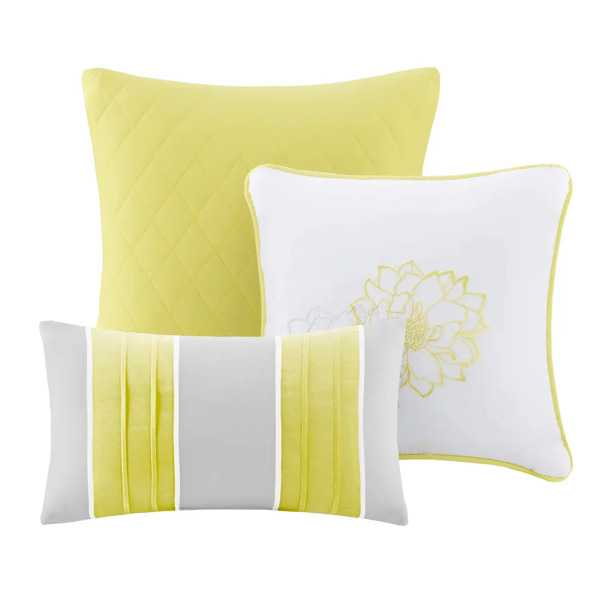 Madison Park Lola Sateen Cotton Comforter Set-King | All Season Floral Bedding with Hypoallergenic Fill - view 3