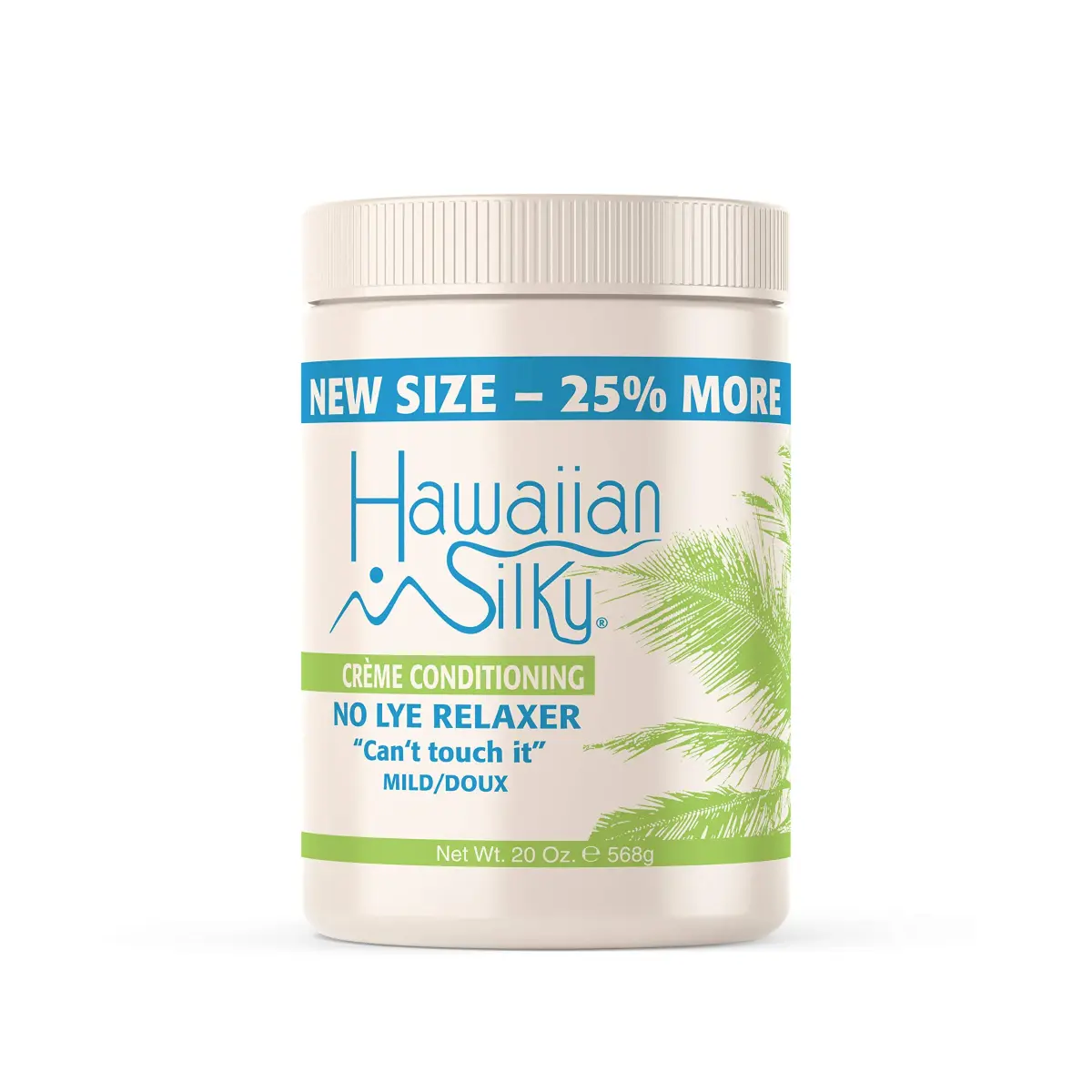 Hawaiian Silky Mild No-Lye Relaxer Cream 591ml (20 Ounce) | Gentle Straightening with Olive Oil - main product image