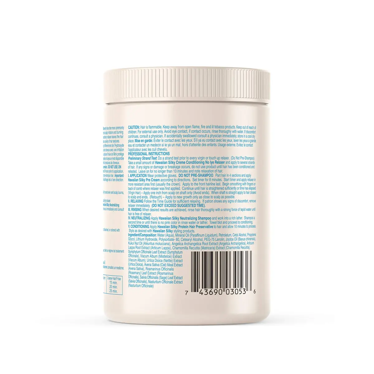 Hawaiian Silky Mild No-Lye Relaxer Cream 591ml (20 Ounce) | Gentle Straightening with Olive Oil - view 3