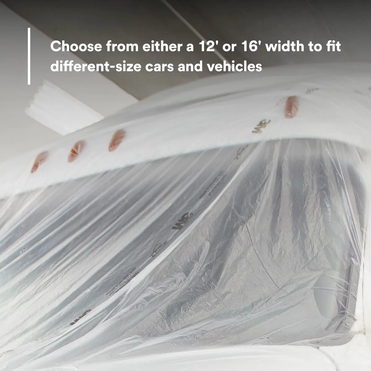 3M Plastic Sheeting 16 ft x 400 ft | Industrial Masking & Painting Surface Cover - view 5