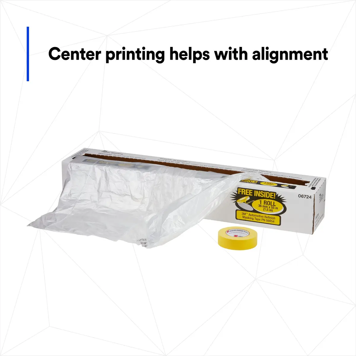 3M Plastic Sheeting 16 ft x 400 ft | Industrial Masking & Painting Surface Cover - view 7