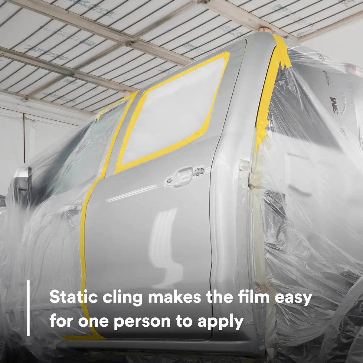 3M Plastic Sheeting 16 ft x 400 ft | Industrial Masking & Painting Surface Cover - view 4