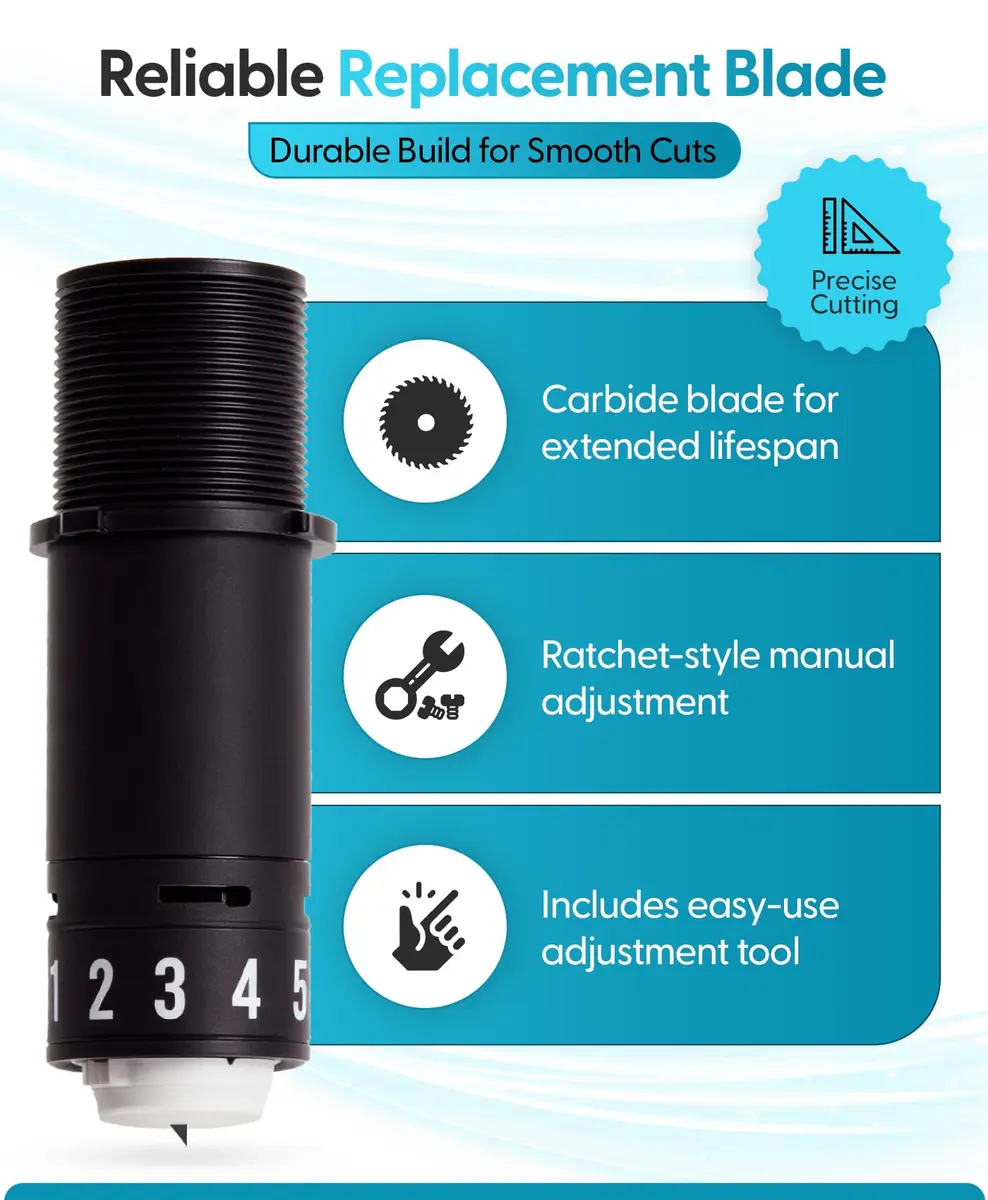 Silhouette America Replacement Silhouette Blade for Cameo, Portrait & Curio Cutting Machines | Precise Vinyl, Cardstock & Fabric Cuts - view 2