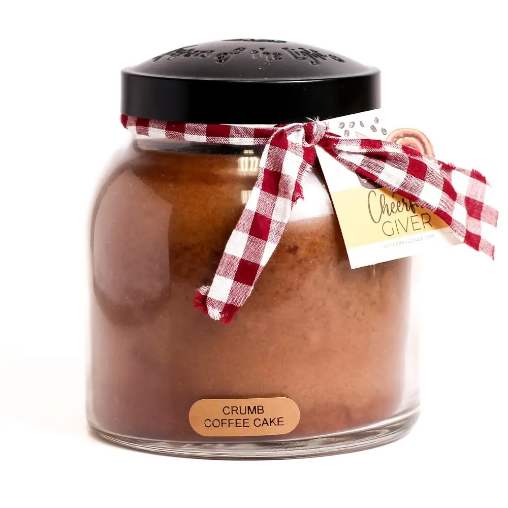 A Cheerful Giver Crumb Coffee Cake Candle 34oz | Long Burn Time & USA Quality - main product image
