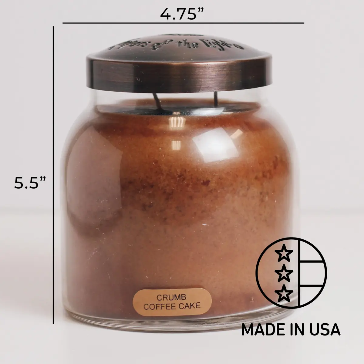 A Cheerful Giver Crumb Coffee Cake Candle 34oz | Long Burn Time & USA Quality - view 5