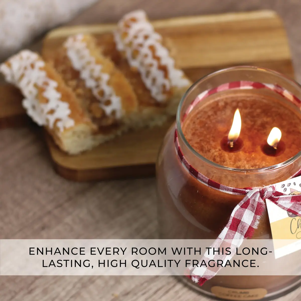 A Cheerful Giver Crumb Coffee Cake Candle 34oz | Long Burn Time & USA Quality - view 4