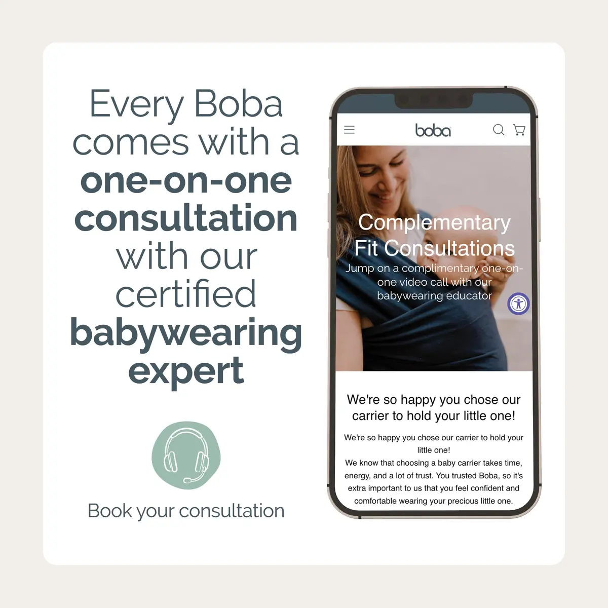 Boba Baby Wrap Carrier - Stretch Cotton Newborn Sling, Grey | Ergonomic, Hip-Healthy & Supportive (70-120 chars) - view 7