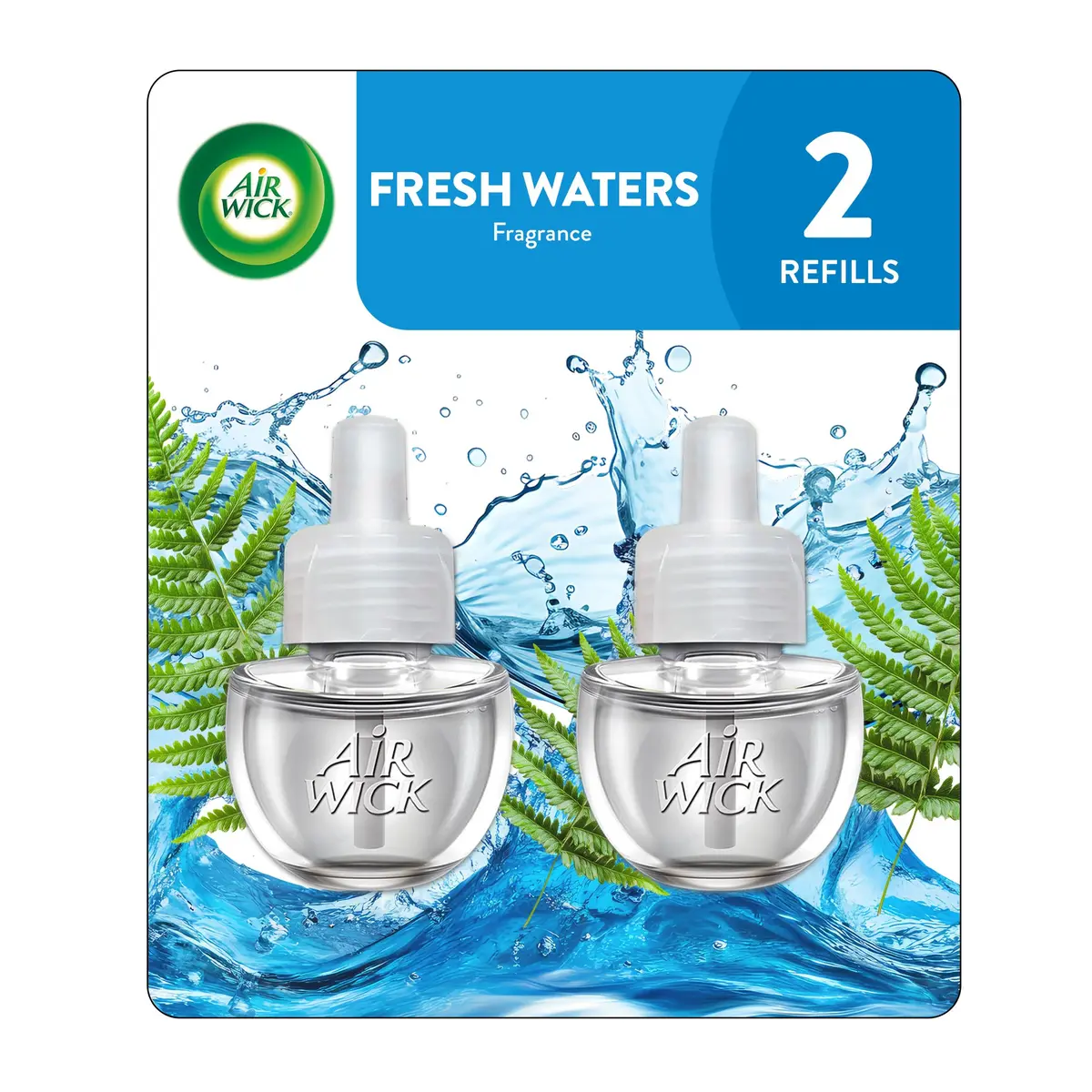 Air Wick Plug In Refills Fresh Waters Scented Oil 2ct | Infused with Essential Oils - main product image