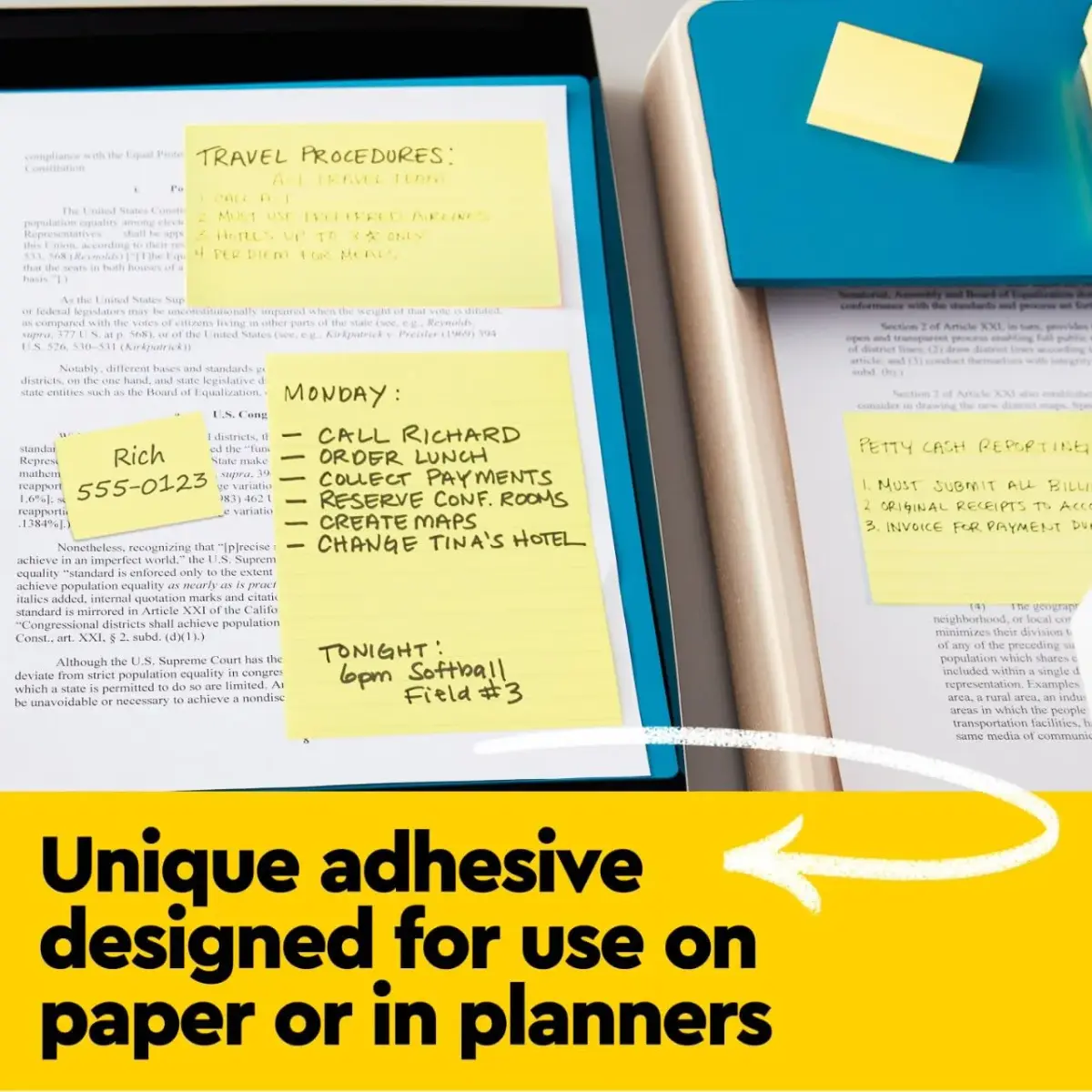 Post-it Notes 3 x 3 in Canary Yellow 18 Pads | Iconic Self-Stick Notes for Organization - view 6