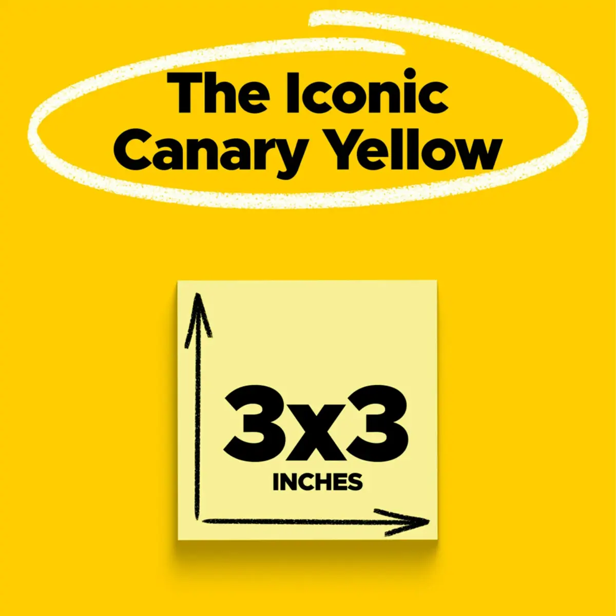 Post-it Notes 3 x 3 in Canary Yellow 18 Pads | Iconic Self-Stick Notes for Organization - view 3