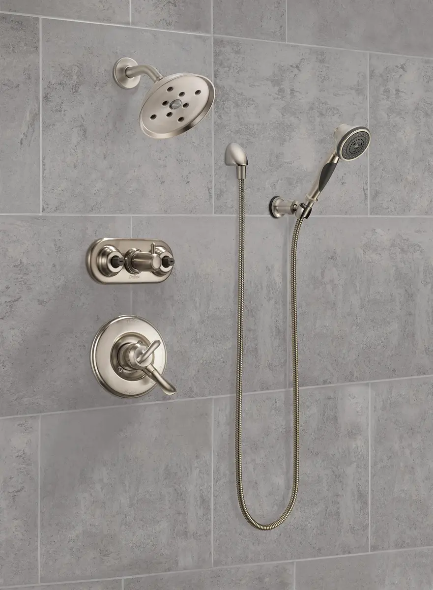 Delta Linden 17 Series Dual-Function Shower Trim Kit 6.50 x 7.00 x 6.50 inches | Brushed Nickel & Stainless - view 3