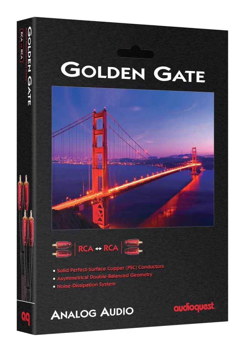 AudioQuest Golden Gate RCA Audio Interconnect Cable 8m (26 ft 3 in) | Superior Sound Clarity - view 2