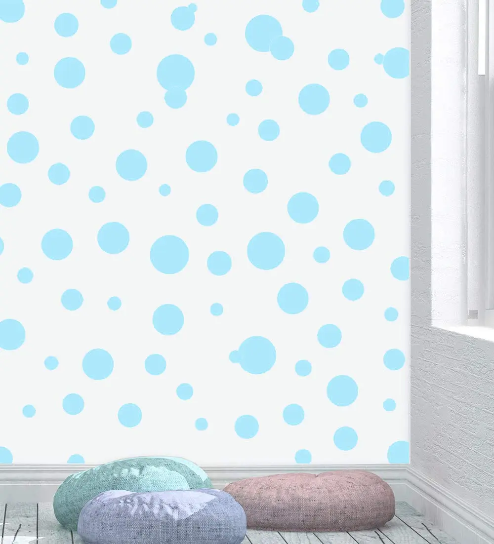 Create-A-Mural Polka Dot Wall Stickers 63 Piece Set | Assorted Sizes for Kids & Nursery Walls - view 2